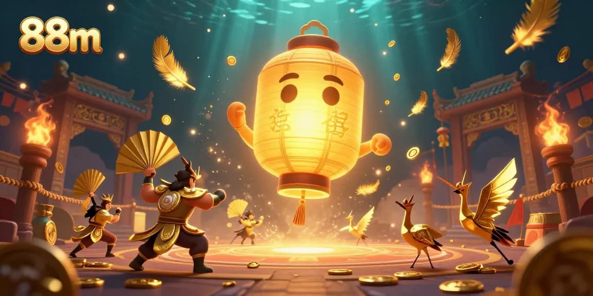Engage in thrilling action at 88m casino, featuring colorful characters and dynamic game elements.