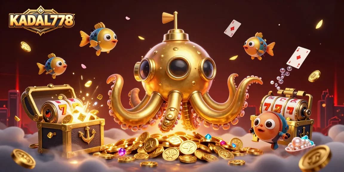 KADAL778 immerses players in a vibrant casino adventure with rich visuals and slot elements.