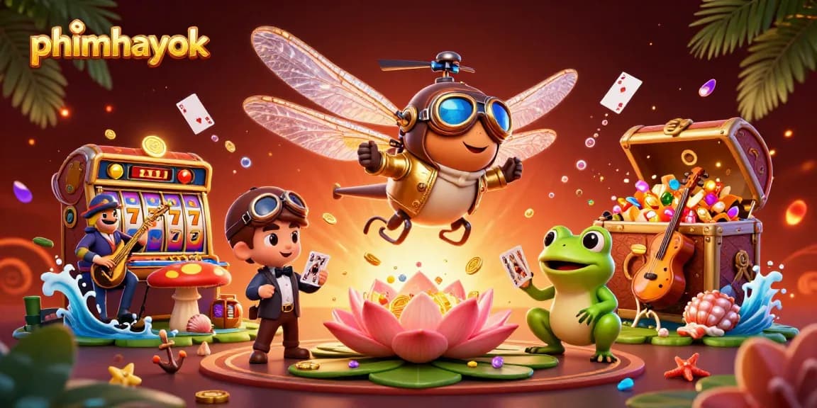 Engage with thrilling slots at phimhayok's lily pad casino featuring dynamic gaming elements.