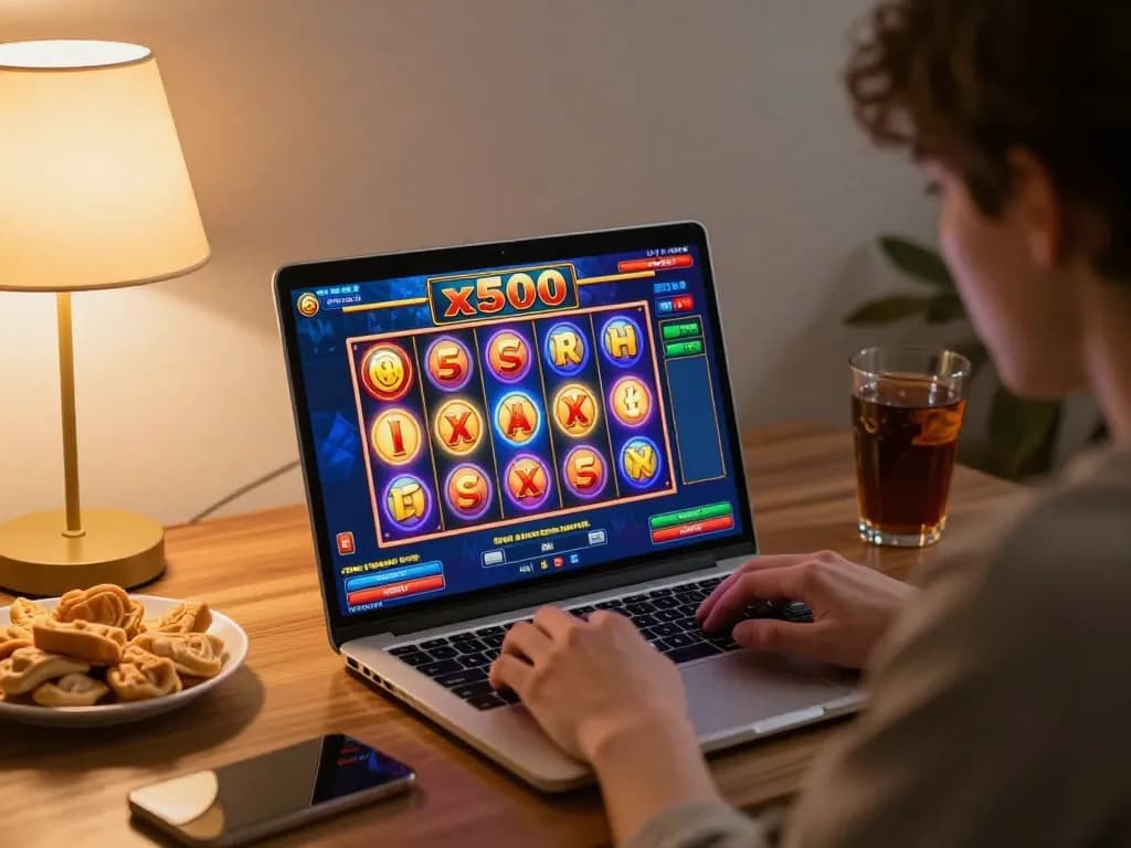 Engaging online gameplay of Slot x500, showcasing vibrant visuals and focused player interaction