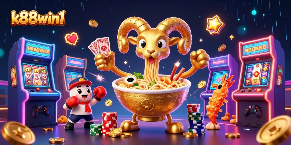 Engage in thrilling gaming action with k88win1 featuring colorful slots, vibrant characters, and dynamic gameplay elements.