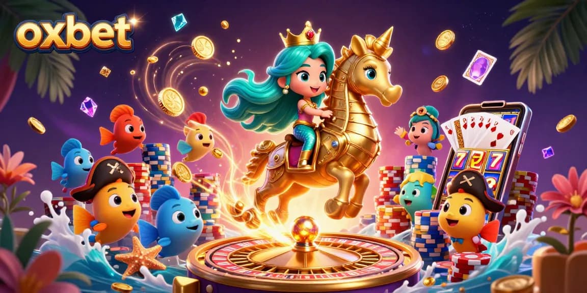 Experience thrilling moments at oxbet with vibrant casino games and mermaid-themed elements.
