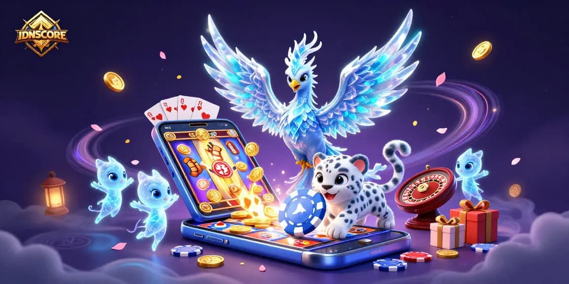 Experience high-winning chances at IDNSCORE with vibrant, interactive gaming elements and charming characters.