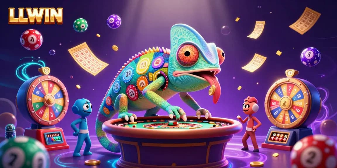 Win big with LLWIN's vibrant casino scene featuring games and golden rewards!
