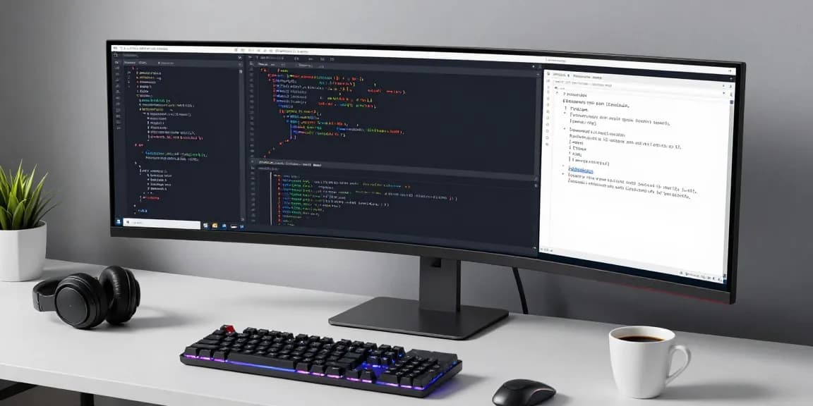 Gi8ee software development workspace featuring advanced coding tools and collaborative atmosphere.