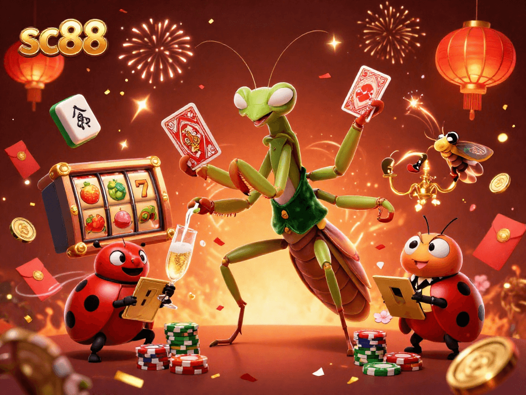 Join the excitement at sc88 with our animated casino scene featuring thrilling slot games.