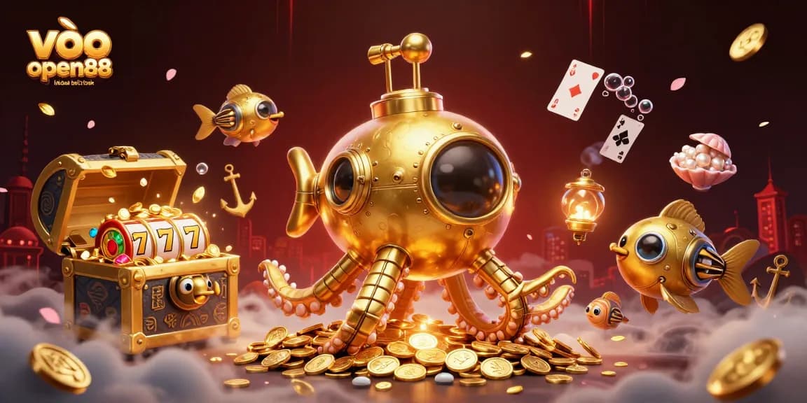 Engage with the excitement of casino gaming at vào open88 không bị chặn with a vibrant underwater scene full of action.