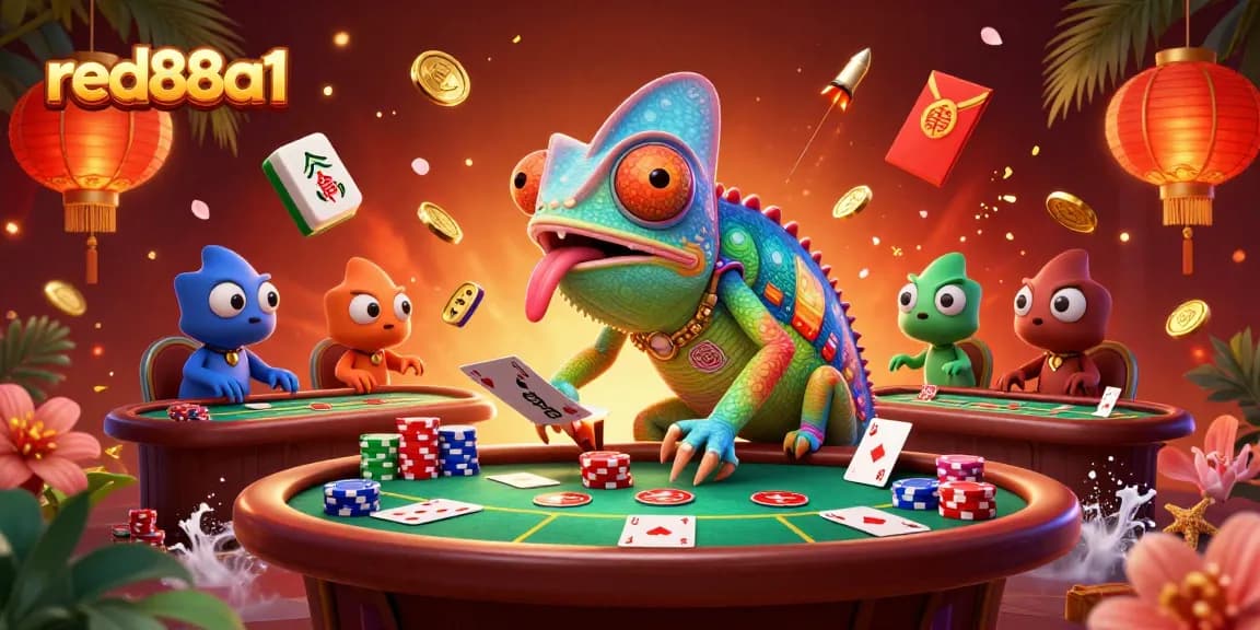 Experience the vibrant world of red88a1 by playing poker with exciting game visuals.