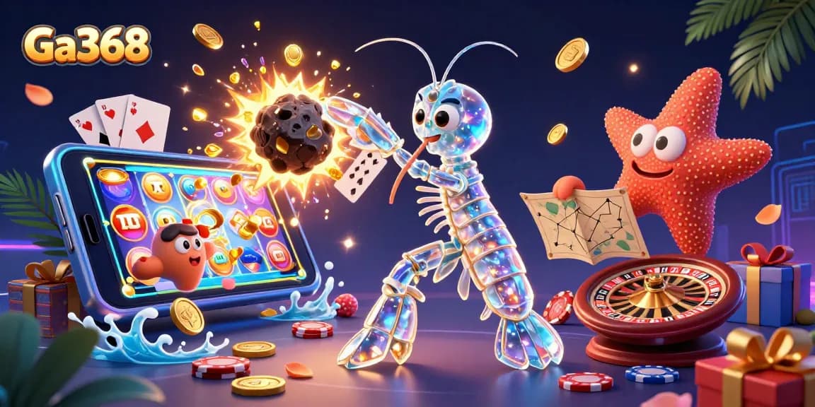 Experience exciting bets with Ga368 in a vibrant, action-packed 3D casino adventure.