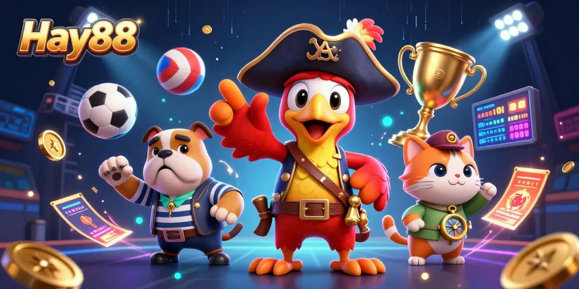 Hay88 brings excitement as pirate captain and crew command an action-packed gaming experience filled with sports elements.