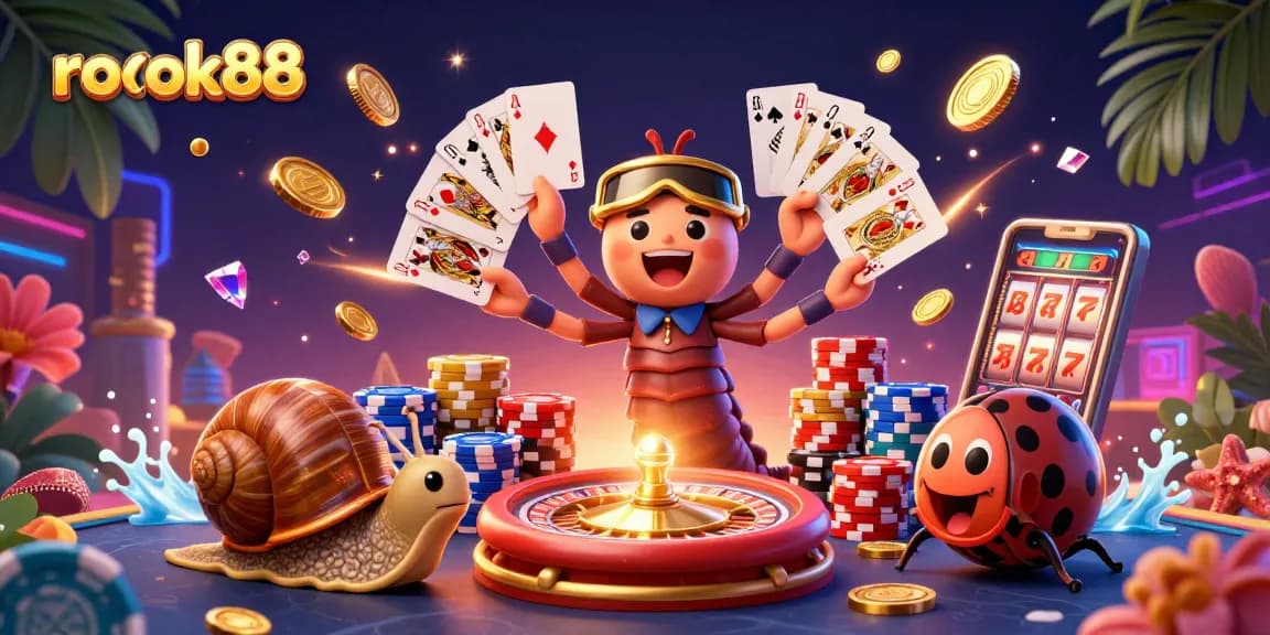 Experience the excitement of rokok88 with immersive gaming visuals and vibrant casino elements.