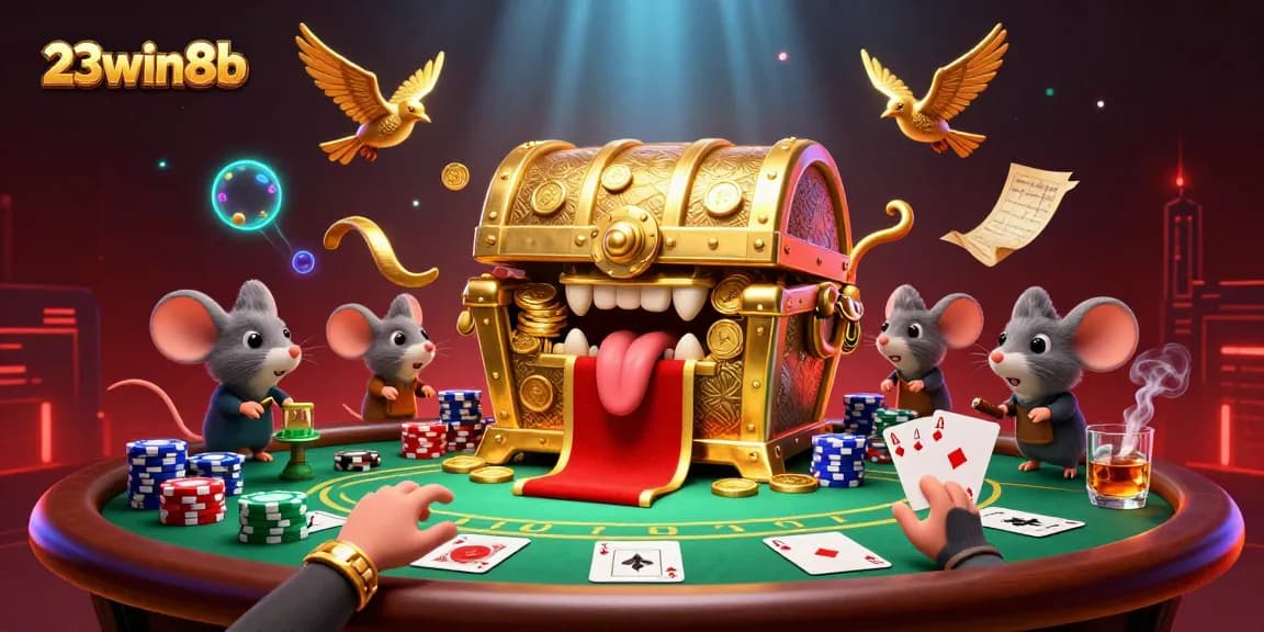 Experience thrilling adventures at 23win8b with a winning poker battle amidst golden treasures.