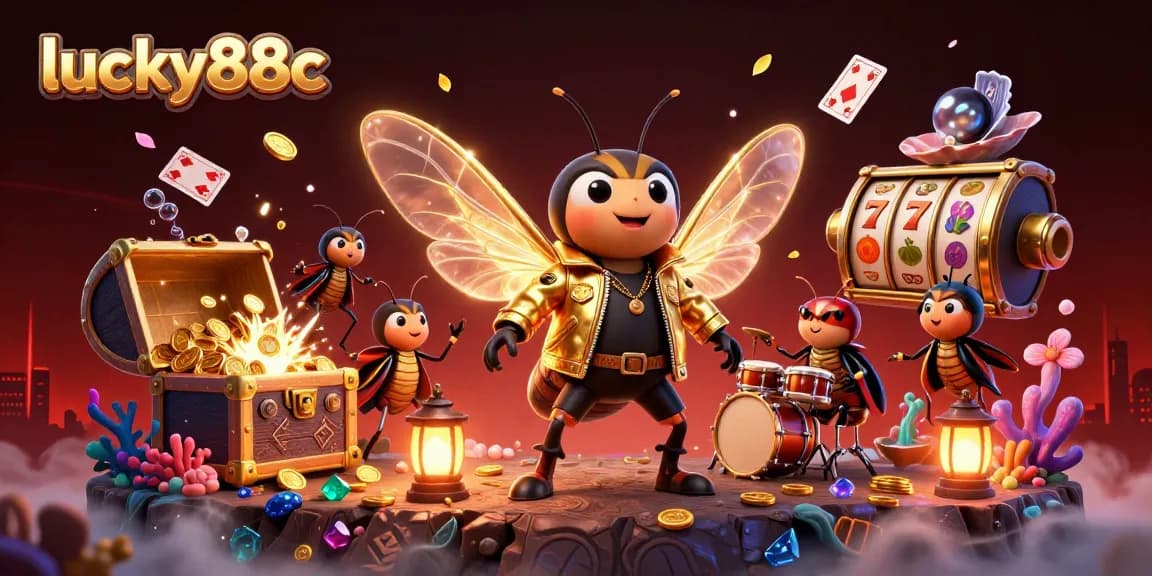 Engage with the lucky88c thrill of casino action in a vibrant, packed 3D illustration.