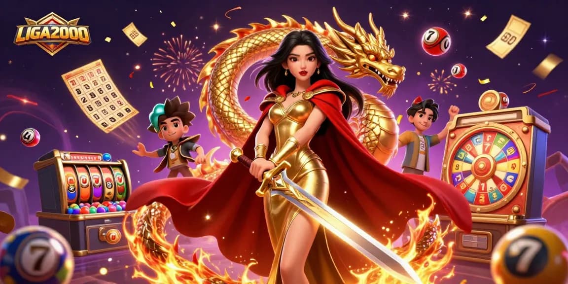Putar gulungan dengan permainan slot cerah LIGA2000, menampilkan grafik kaya dan jackpot tinggi.