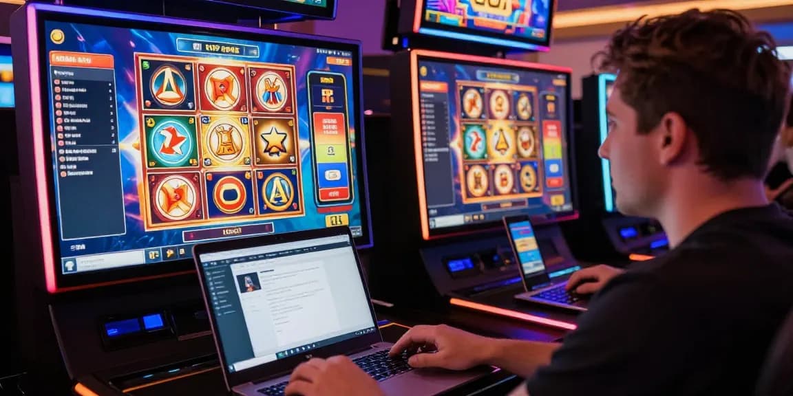 Exciting online slot gaming scene featuring link slot interface and dynamic gameplay