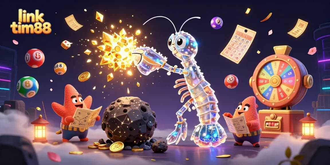 Engage with link tim88 through an exciting casino journey filled with vibrant lottery balls, spinning prizes, and treasures.