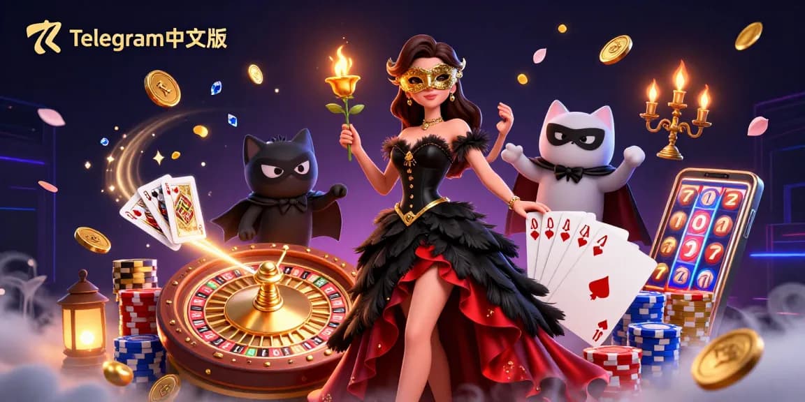 在充满活力和动态的赌场场景中与Telegram中文版互动，体验满满的行动与兴奋。