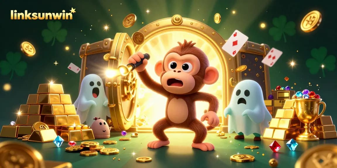 Experience thrilling adventures with linksunwin in a lively haunted casino scene.