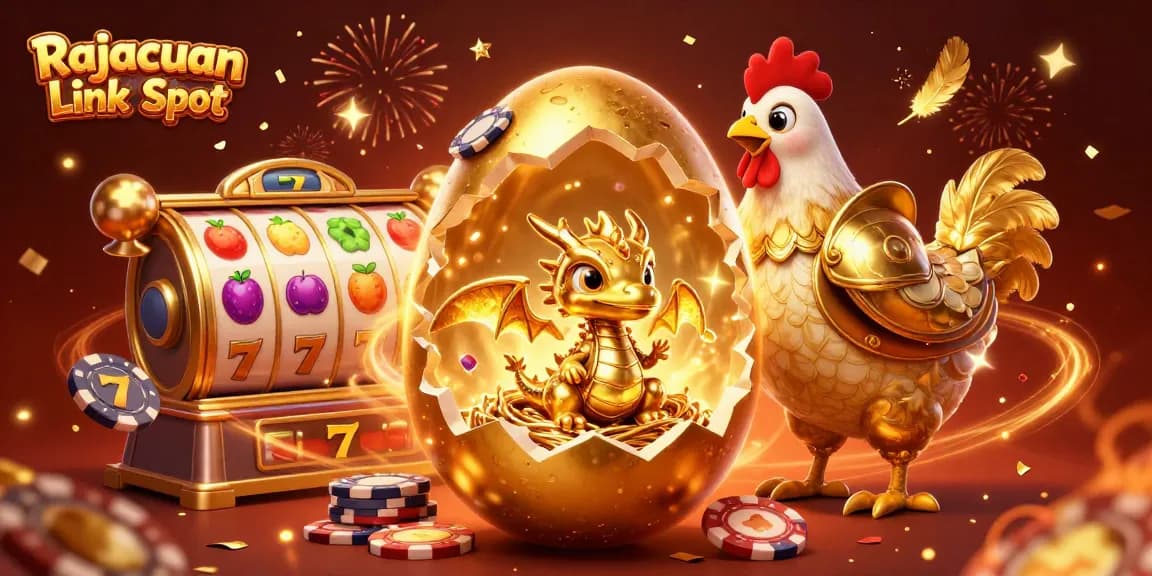 Rasakan pengalaman terbaik bermain Rajacuan Link Slot secara interaktif dengan desain mewah dan warna cerah.