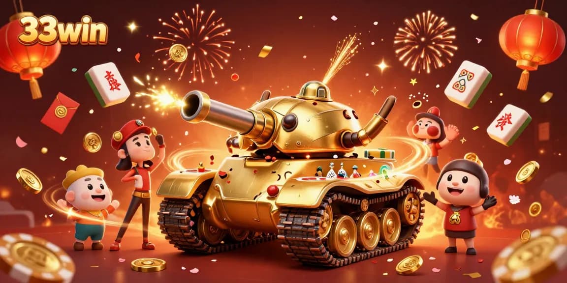 Experience the excitement of winning at 33win with vibrant casino-themed imagery and dynamic elements.