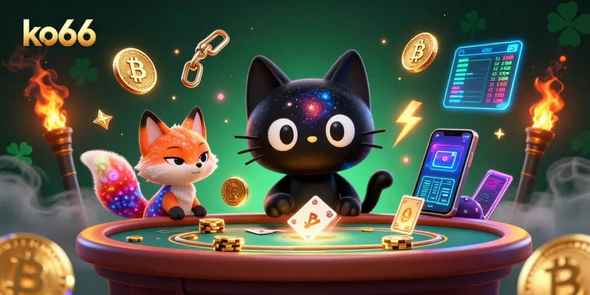 Engage with ko66 as the black hole cat captivates a cosmic casino, drawing in golden chips and cards.