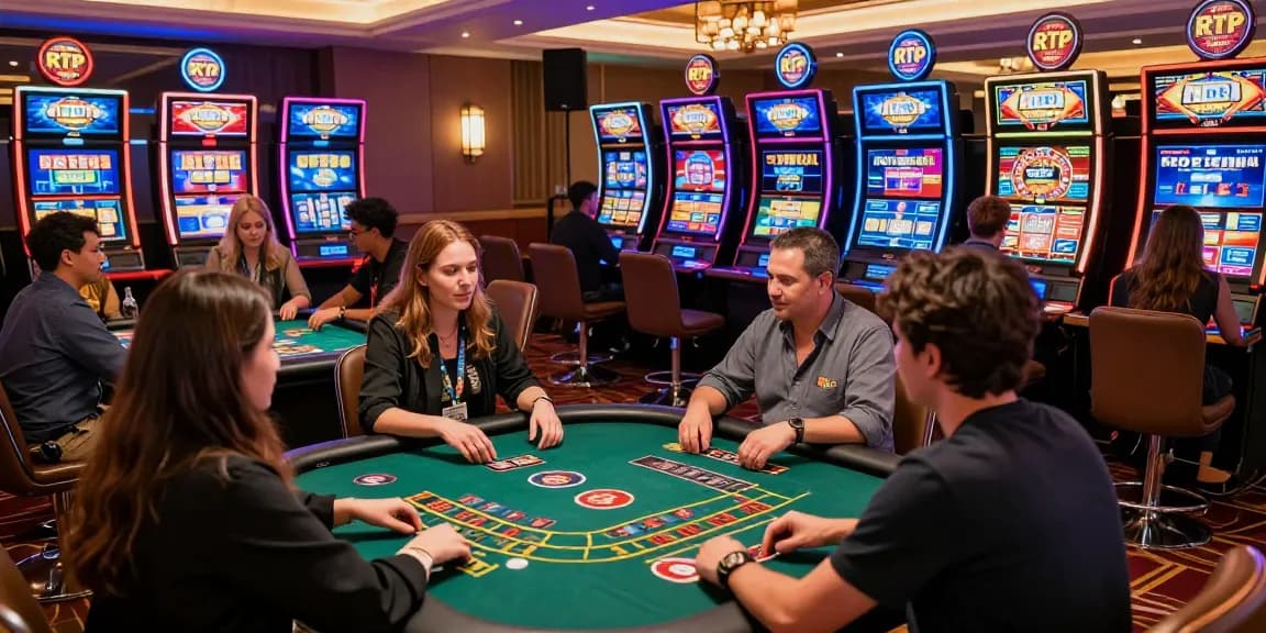 Engaged players at ASIALIVE88 online casino games, showing vibrant gaming atmosphere.