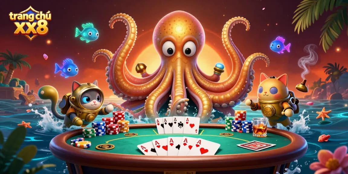 Experience winning strategies on trang chủ xx8 with a vibrant casino-themed 3D illustration.