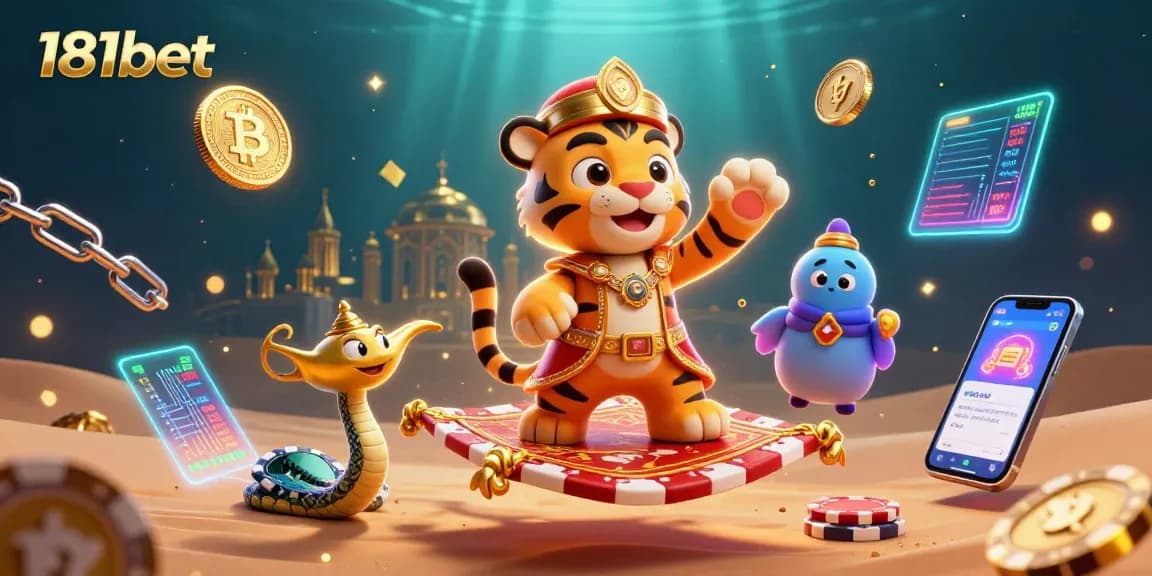 Experience the thrill of 181bet with vibrant gaming elements and captivating casino atmosphere.