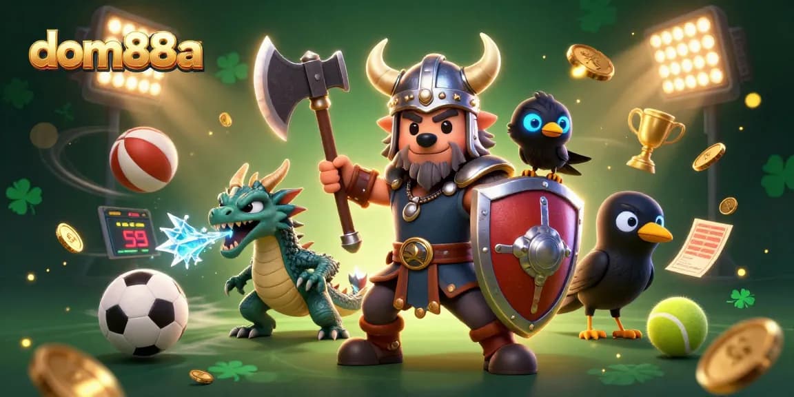 Engage in thrilling gameplay at dom88a with cartoon warriors and dynamic sports elements.