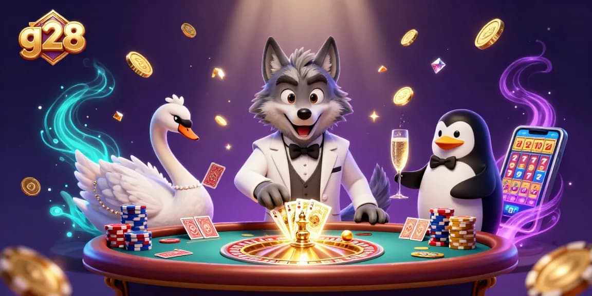 Engage with thrilling g28 betting experiences at a vibrant online casino with dynamic characters and gaming elements.