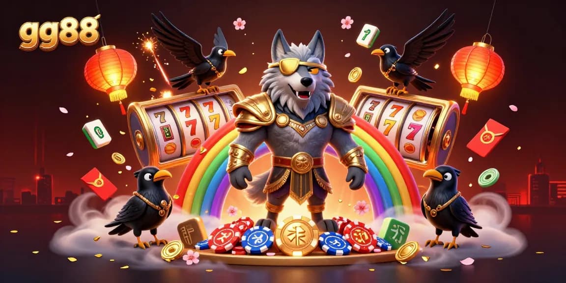 Engage with thrilling gameplay at gg88, featuring an illustrated scene of Odin and mystical elements.