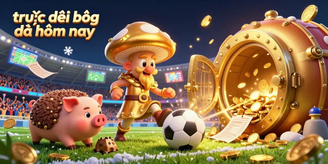 Experience the excitement of trực tiếp bóng đá hôm nay with our dynamic sports betting illustration showcasing exhilarating soccer scenes filled with winning magic.