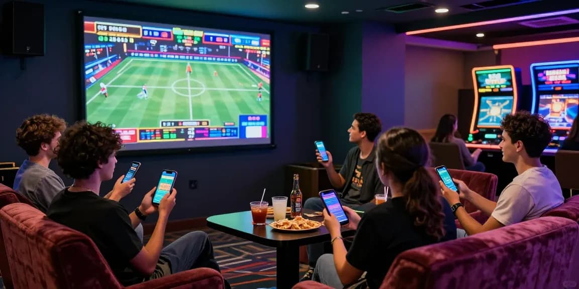 LUCK8 online casino gathering with friends enjoying live sports betting experience.