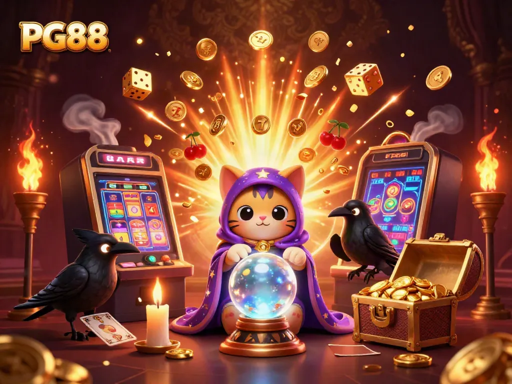 Engage in thrilling games at PG88 with mystical elements and a jackpot slot machine explosion.