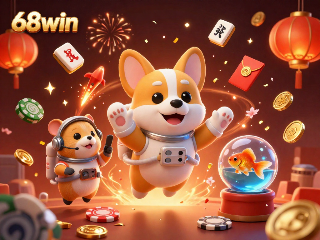 Engage in thrilling games at 68win with a vibrant space casino adventure.