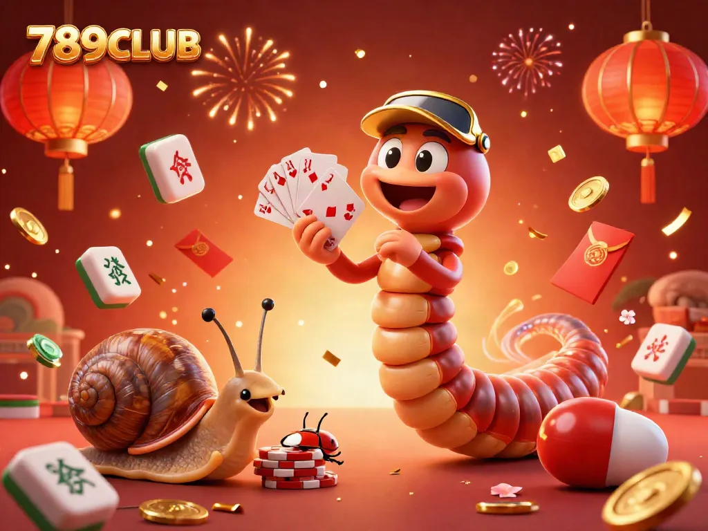 Experience 789CLUB's thrilling casino environment with an animated dealer and vibrant game elements.