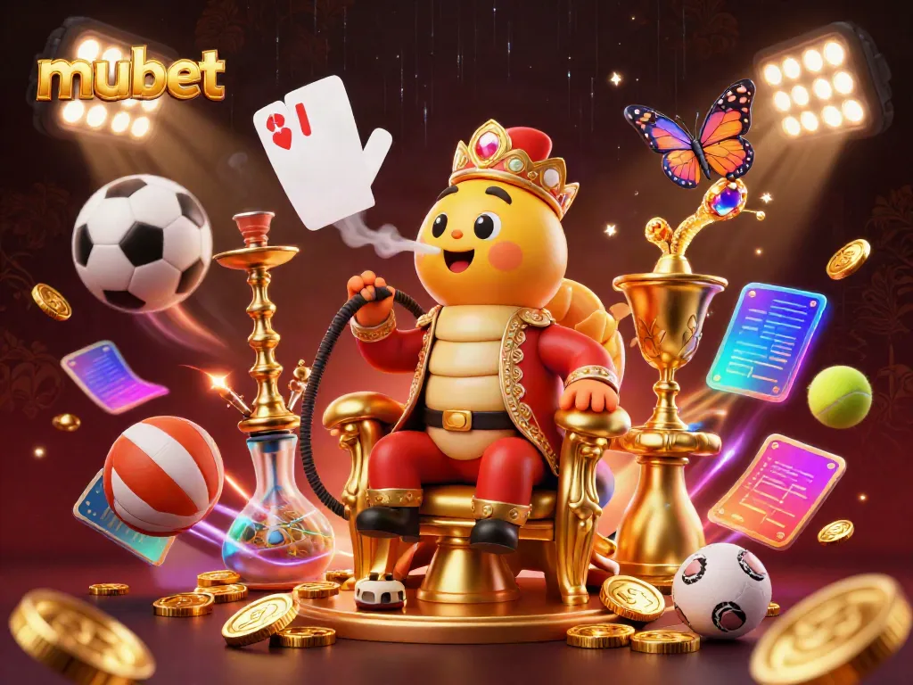 Experience the thrill of mubet with a captivating scene of a vibrant casino atmosphere.