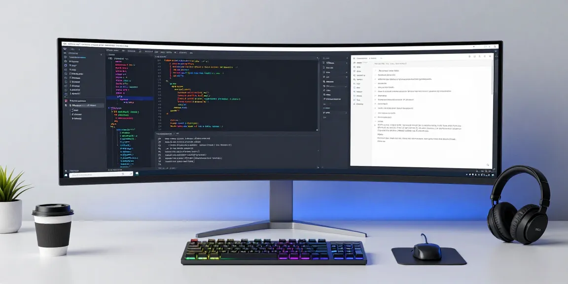 Thabet software development workspace with advanced coding setup and innovative technology.