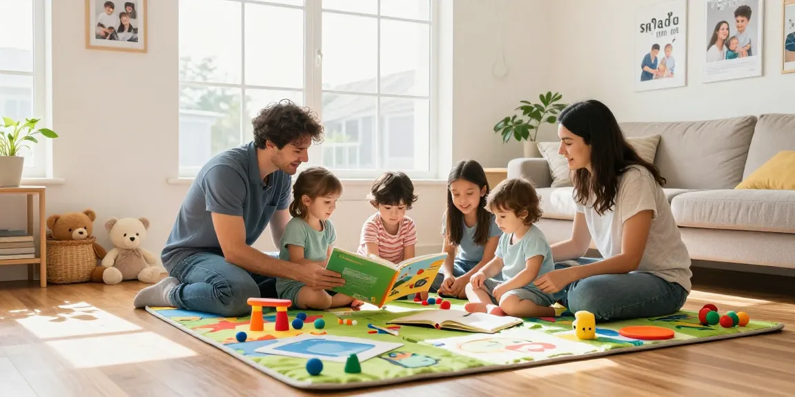 Rokok88 family bonding through interactive learning in a cozy living room