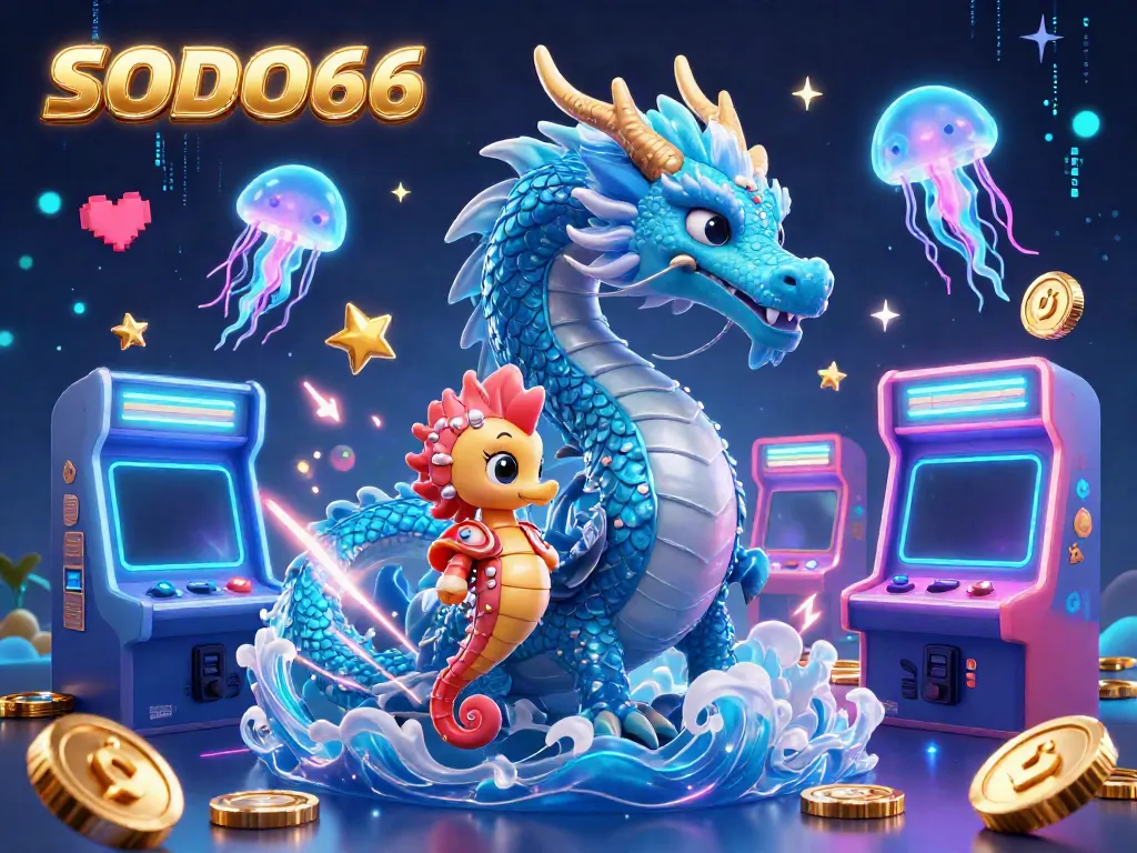 SODO66 showcases a vibrant underwater casino world with characters and elements enhancing the gaming experience.