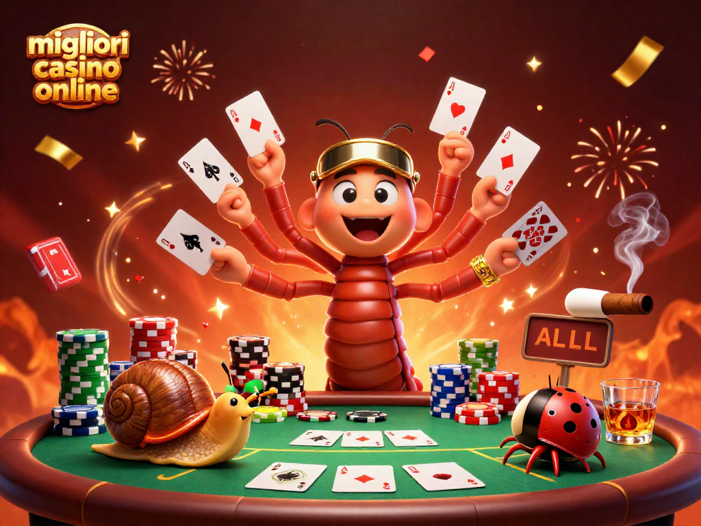 Gioca nei migliori casino online con un dealer millepiedi e un'azione ricca di poker.