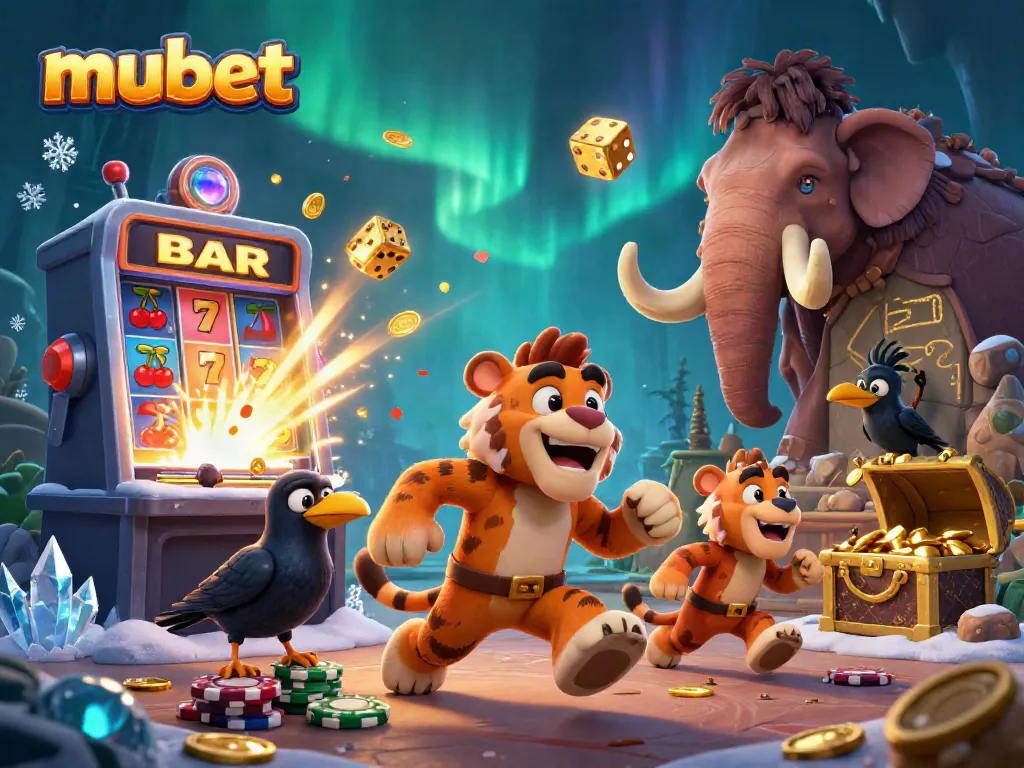 Experience exciting gameplay at mubet with dynamic casino action featuring prehistoric characters.