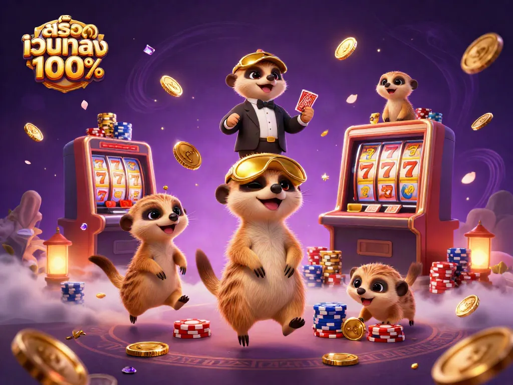 เล่นสล็อตเว็บตรง100% ในคาสิโนที่มีการ์ตูนเมียร์แคทในกิจกรรมคาสิโน
