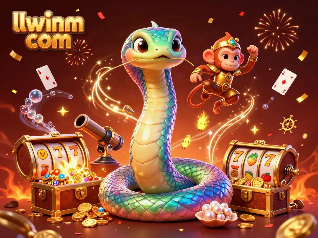 Engage in thrilling casino action with llwinm com showcasing vibrant 3D imagery of slots and playful characters.