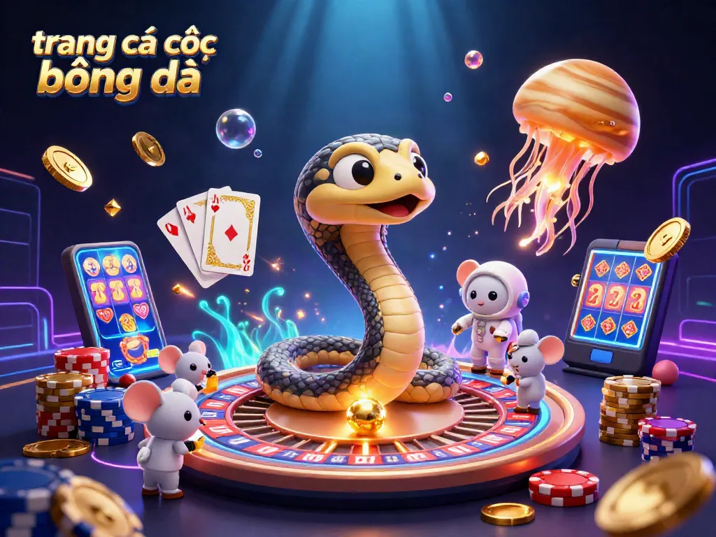 Trang cá cược bóng đá sôi động với cá rắn quấn quanh hành tinh, mang đến niềm vui bất tận cho người chơi.
