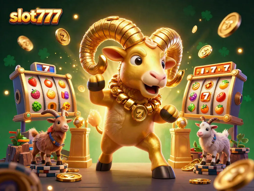 Menang besar dengan slot777 menggunakan simbol keberuntungan seperti 7 bertuah dan jackpot besar!