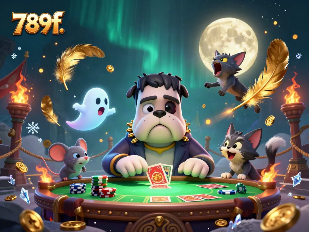 Engage in thrilling gambling action at 789f. with unique characters and a spooky casino atmosphere.