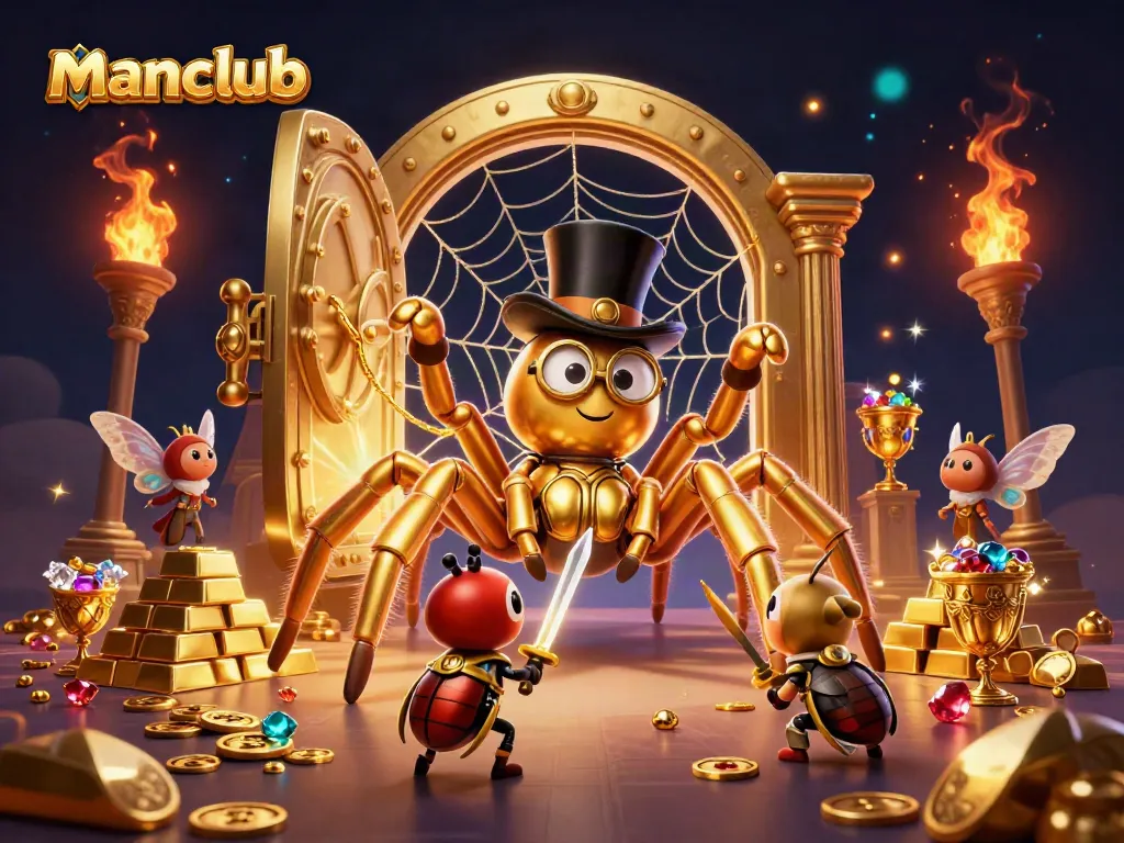 Experience thrilling jackpots with Manclub's unique casino adventures featuring vibrant, engaging characters.