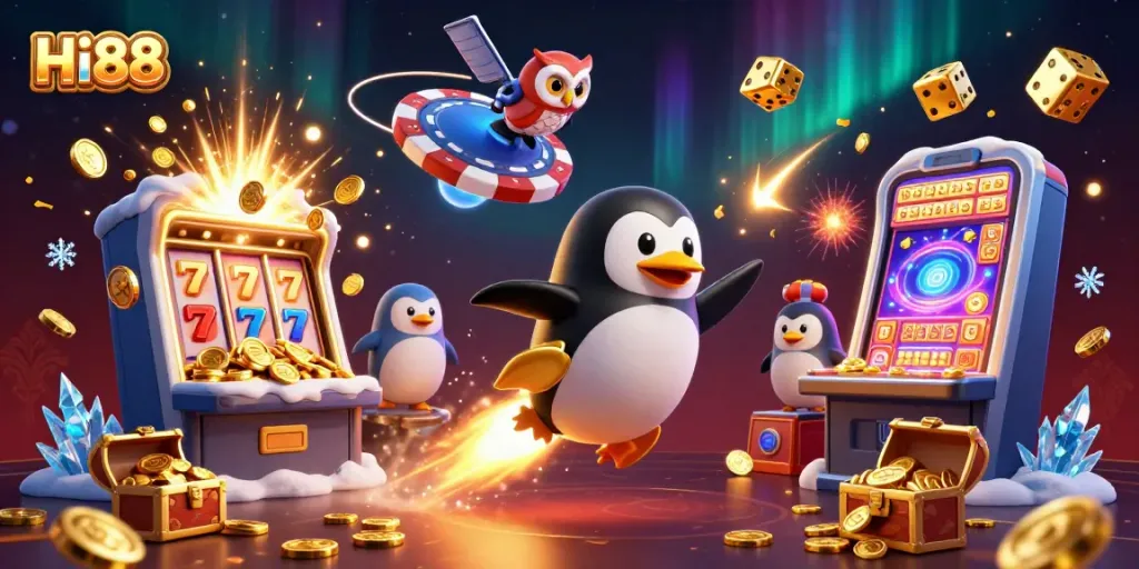 Experience thrilling gameplay at Hi88 with vibrant casino elements and dynamic action.