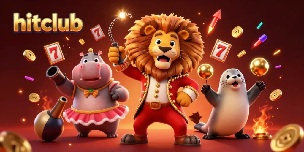 Experience the excitement of hitclub with thrilling slot games and vibrant casino characters in action.